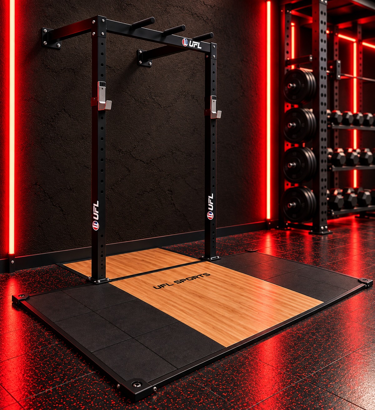 Rack Training de Pared + Plataforma Levantamiento