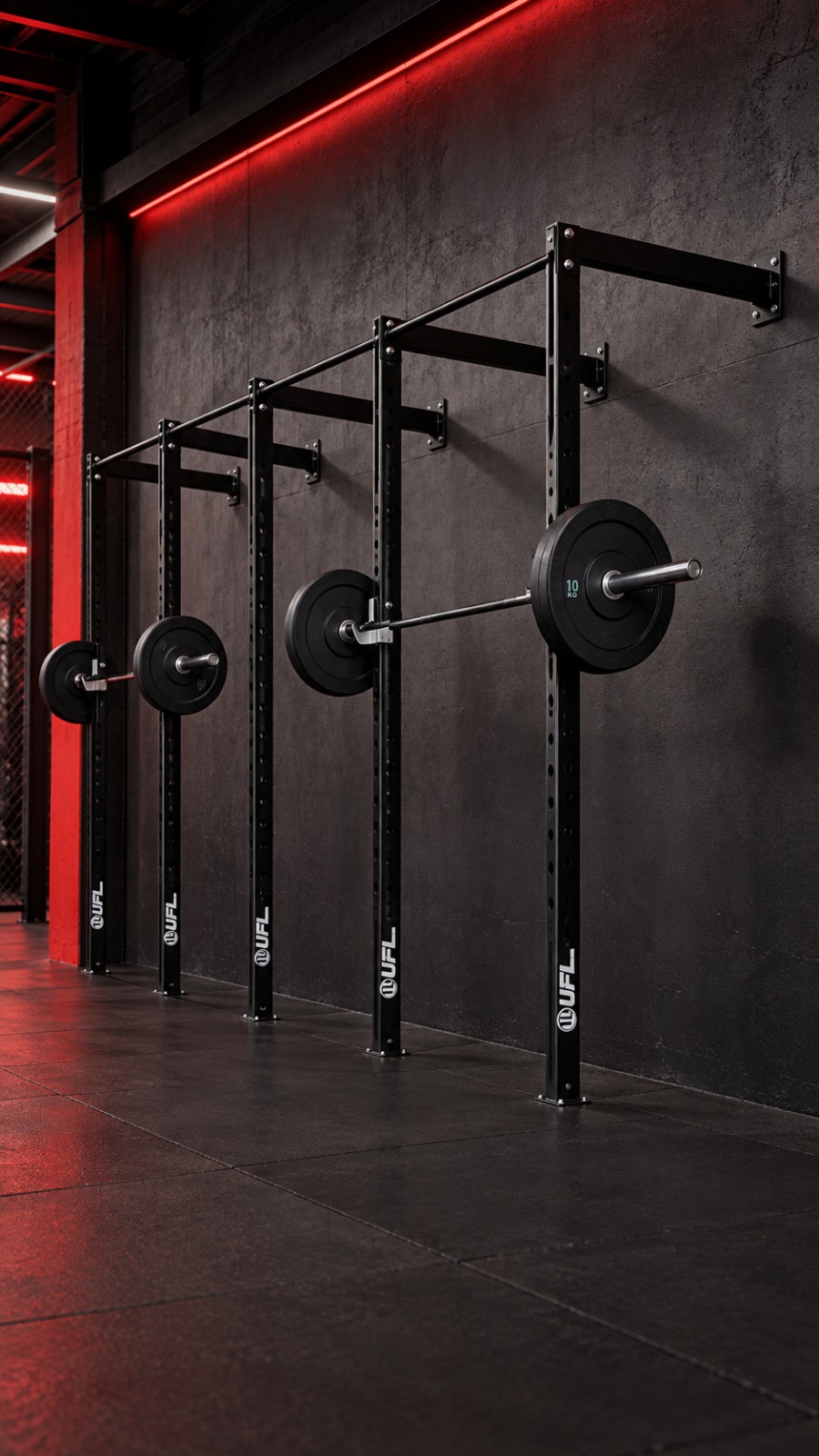 Rack Training de Pared 3 Módulos con Regulación