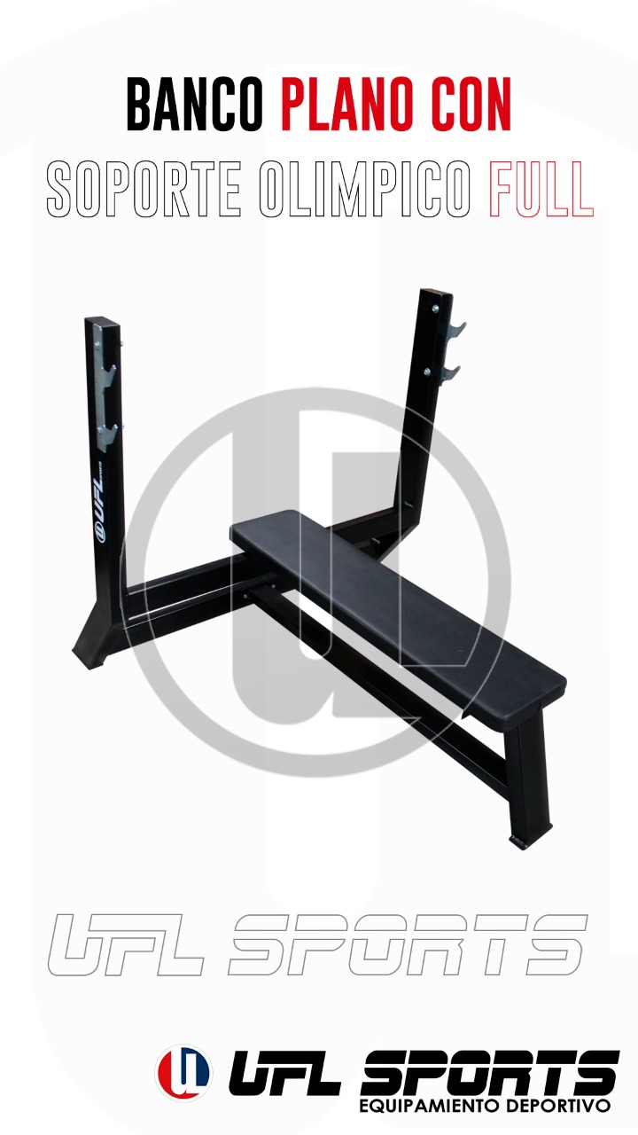 Banco Plano con Soporte Olímpico FULL