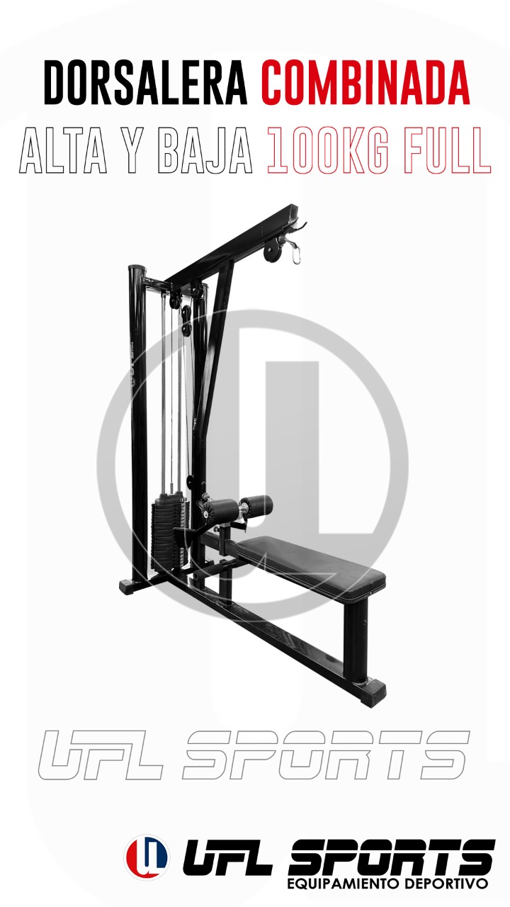 Dorsalera Combinada Alta y Baja 100kg FULL