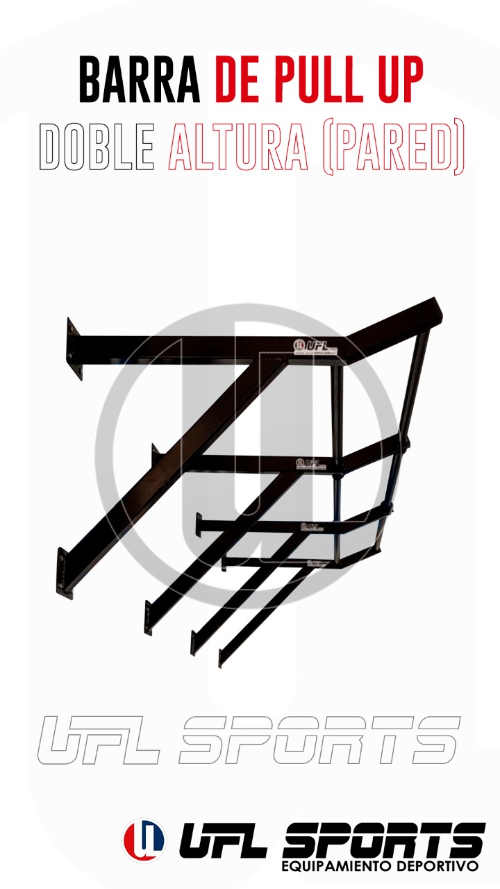 Barra de Pull Up Doble Altura (Pared)