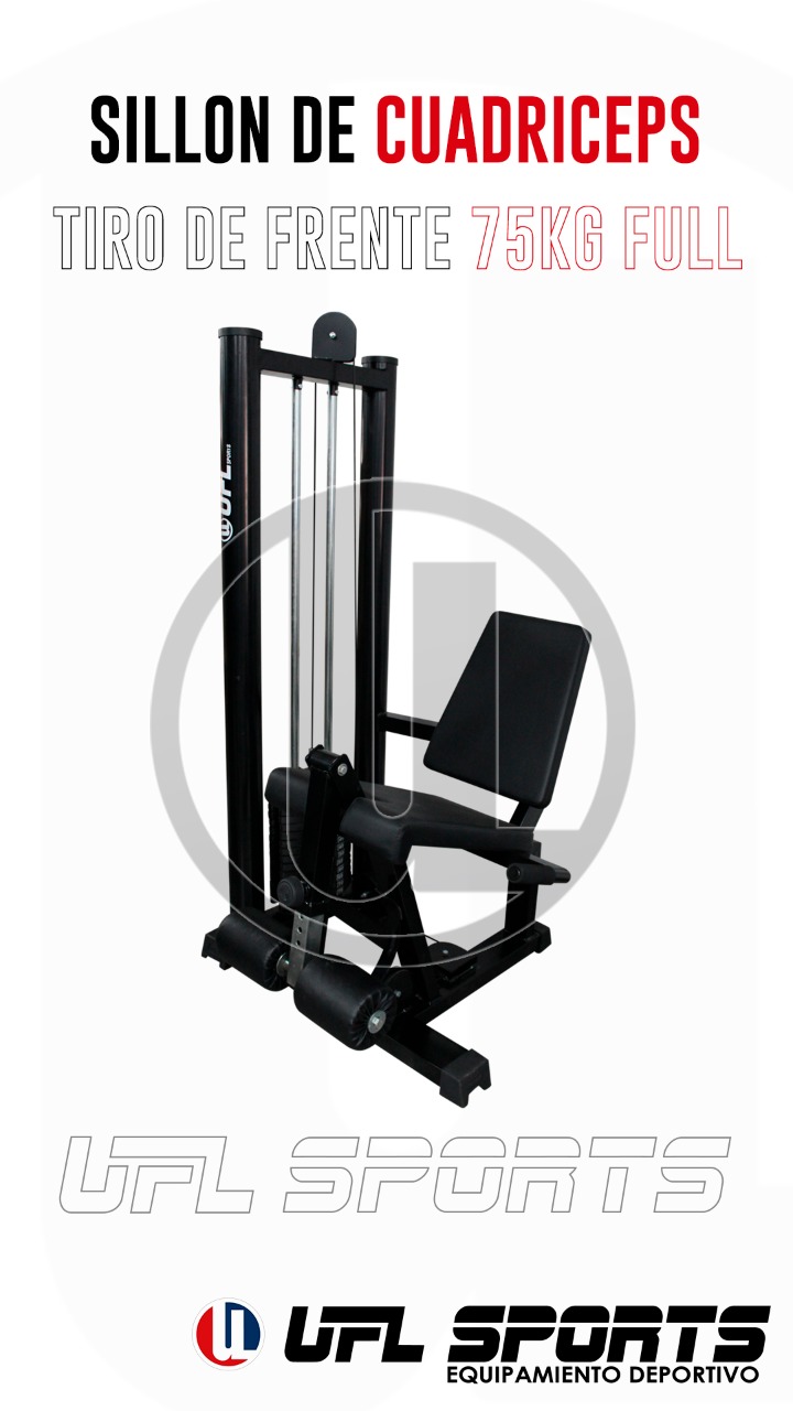 Sillón de Cuádriceps Tiro de Frente 75kg FULL